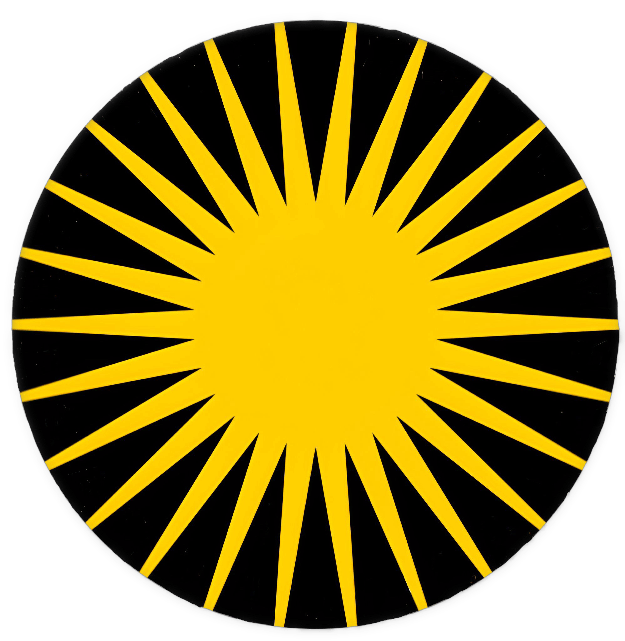 An enhanced circular bullet with a centered 26 points yellow star on a black background.