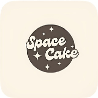 The enhanced logo for Kurt Smith’s Substack website “Space Cake” is used to identify his logo’s website visually.