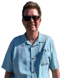 An enhanced photographic cutout of a smiling Dr. David C. Ring wearing darkened glasses and a light blue shirt is used for visual identification.