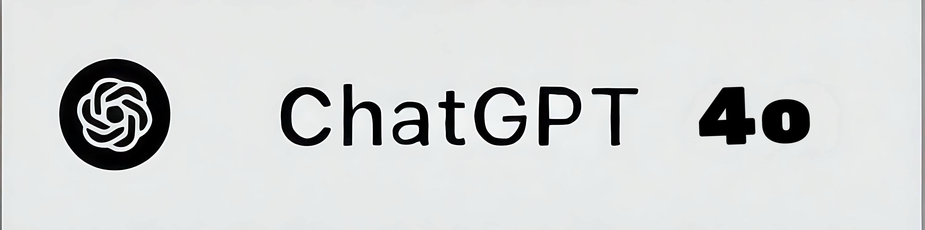 An enhanced logo for ChatGPT 4o with a light gray background.