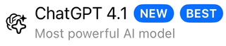 An enhanced rectangular logo for ChatGPT 4.1 used for visual identification.
