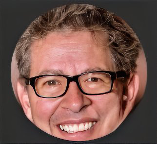 The image is a color photograph of Dr. David C. Ring’s face and head.
