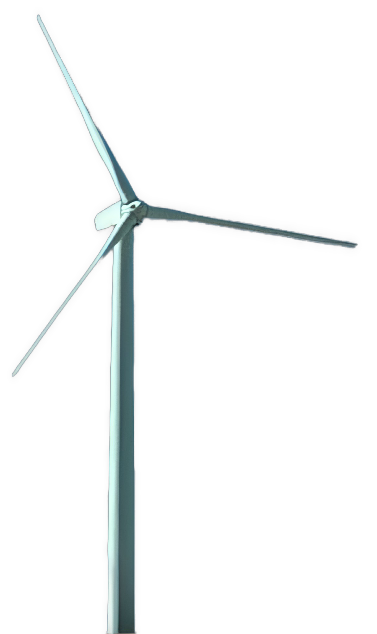 An enhanced photographic cutout of a large three blade windmill is used as a bullet point.