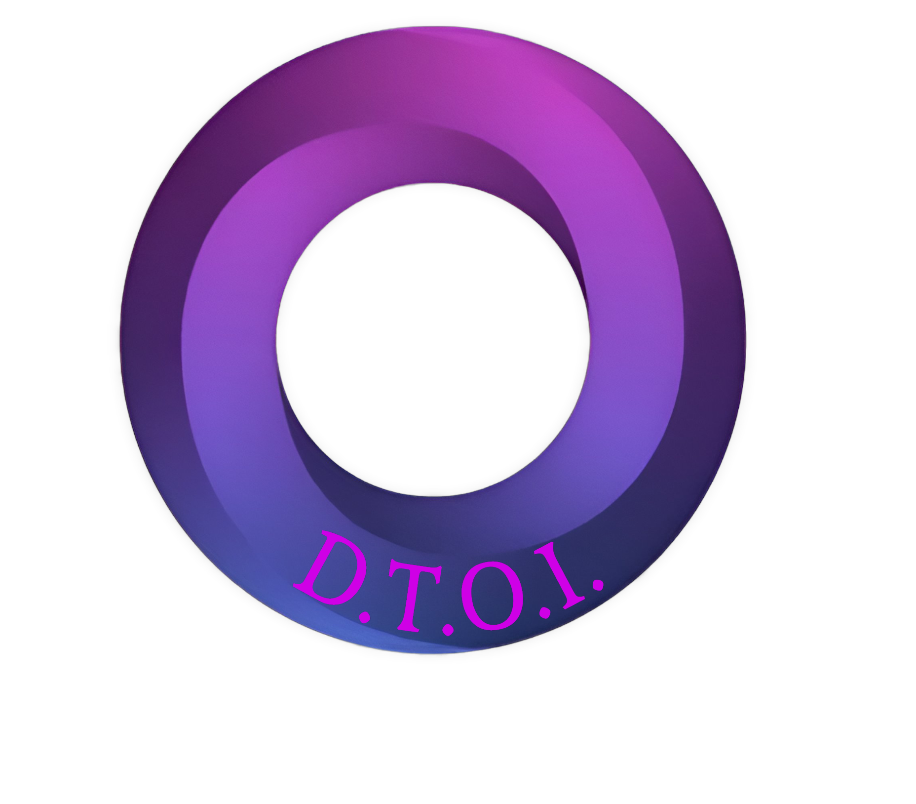 A purple torus logo shows “D.T.O.I.” in magenta along the lower curve.
