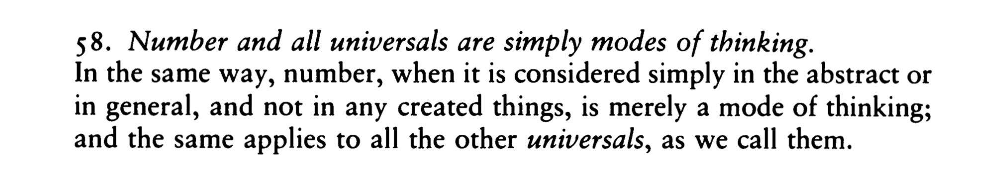 A screenshot of Descartes’s Principles I.58.
