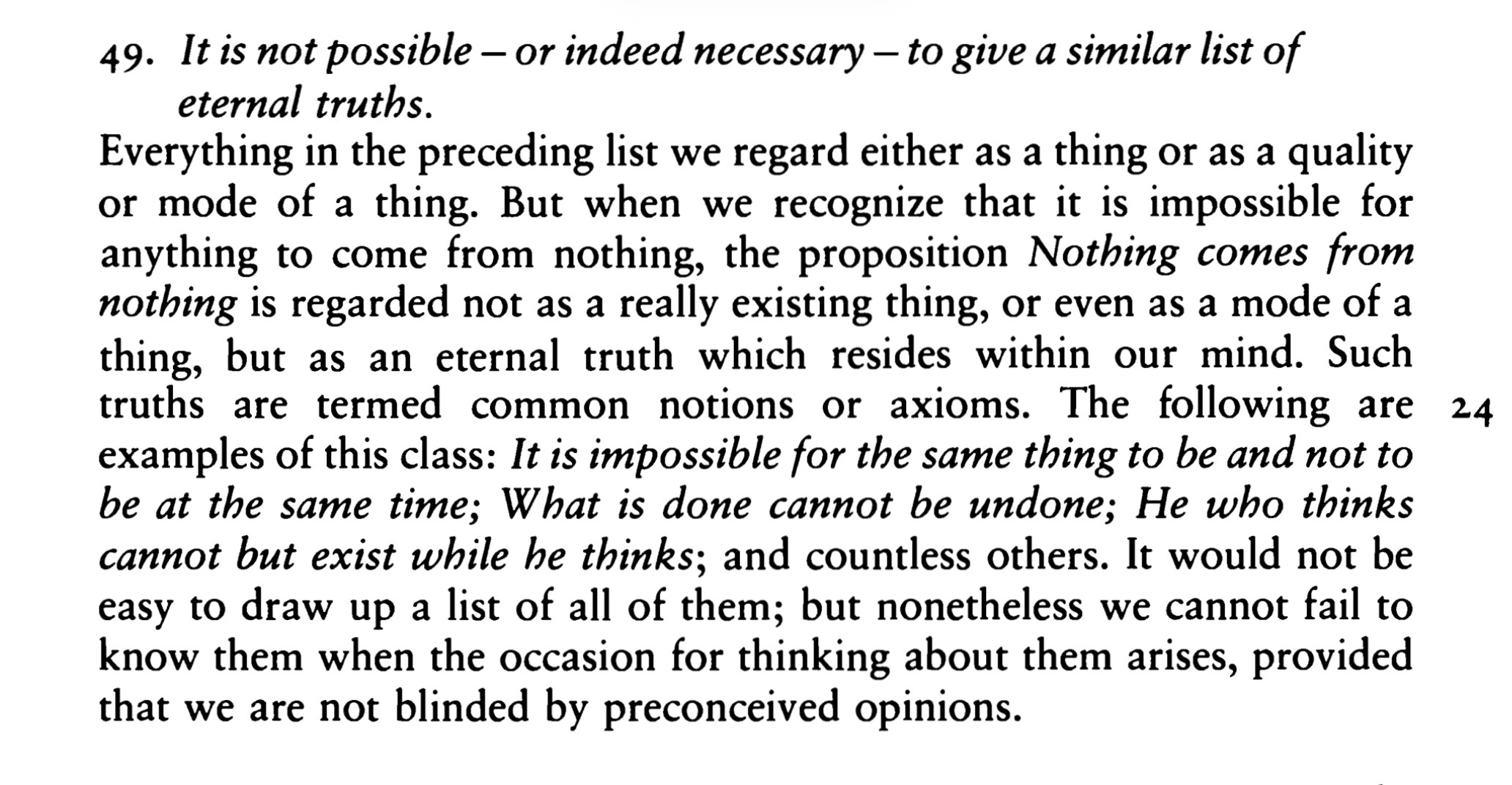 A screenshot of Descartes’s Principles I.49.