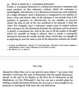 A screenshot of Descartes’s Principles of Philosophy I.62.